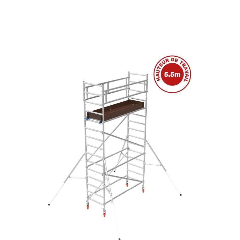 Échafaudage Aluminium Alutower SI 5 Plateforme 0.87×1.80m Échafaudage Aluminium Alutower SI 5 Plateforme 0.87x1.80m