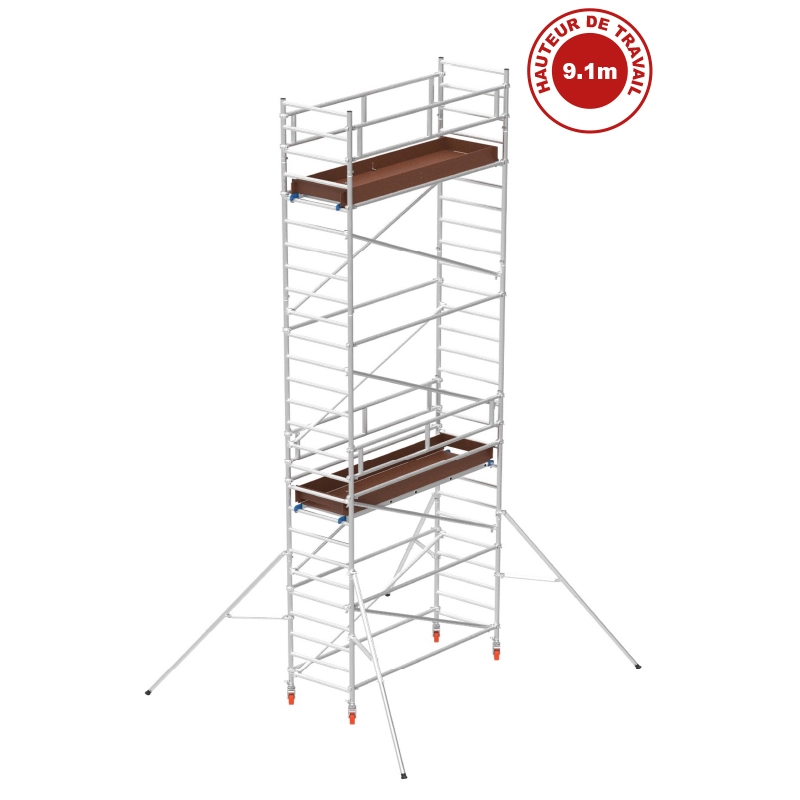 Échafaudage Aluminium Alutower SI 9 Plateforme 0.87×1.80m Échafaudage Aluminium Alutower SI 9 Plateforme 0.87x1.80m