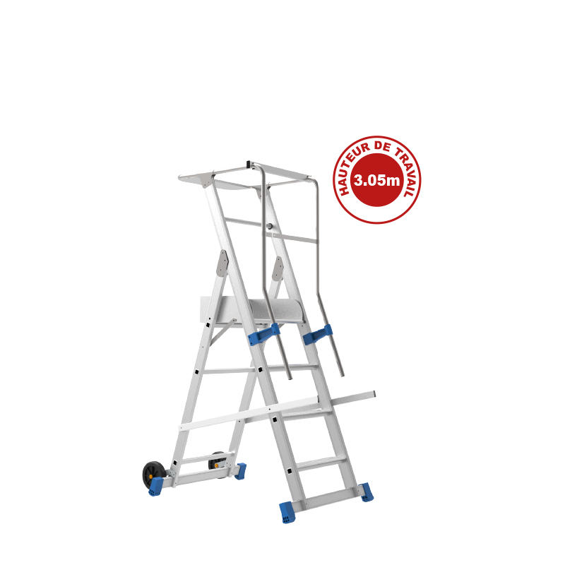 Échelle Plateforme Aluminium CASFOR 4 Échelle Plateforme Aluminium CASFOR 4