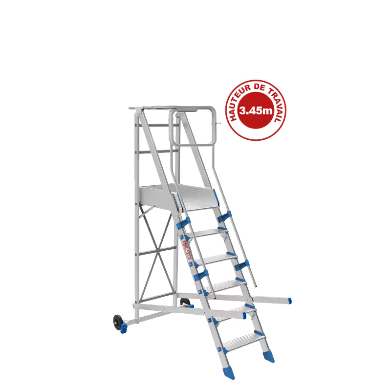 Échelle Plateforme Aluminium FORTEZZA 6 Échelle Plateforme Aluminium FORTEZZA 6