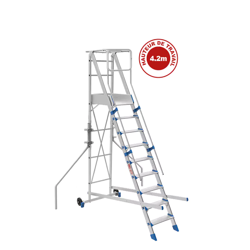 Échelle Plateforme Aluminium FORTEZZA 9 Échelle Plateforme Aluminium FORTEZZA 9