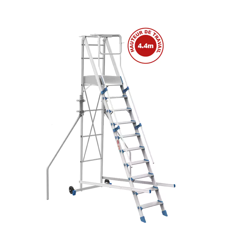 Échelle Plateforme Aluminium FORTEZZA 10 Échelle Plateforme Aluminium FORTEZZA 10