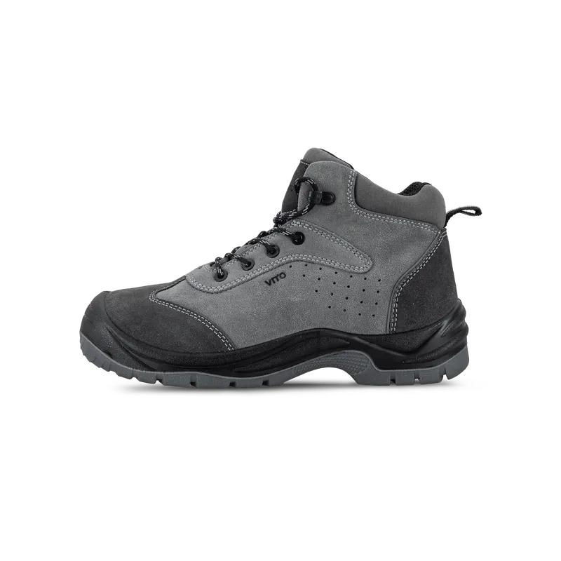 CHAUSSURE DE SÉCURITÉ HAUTE EN CUIR SUÉDÉ GENES S1P CHAUSSURE DE SÉCURITÉ HAUTE EN CUIR SUÉDÉ GENES S1P