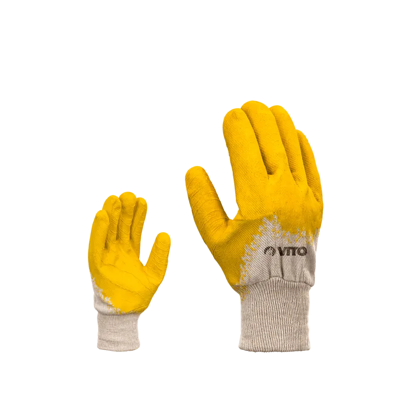 GANT MULTIFONCTION ENDUIT DE LATEX JAUNE GANT MULTIFONCTION ENDUIT DE LATEX JAUNE