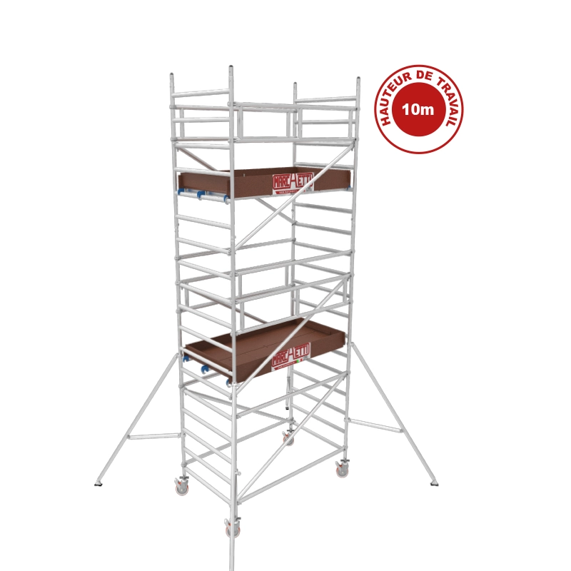 Échafaudage Aluminium Alutower SI 10 Plateforme 1.40×1.80m Échafaudage Aluminium Alutower SI 10 Plateforme 1.40x1.80m