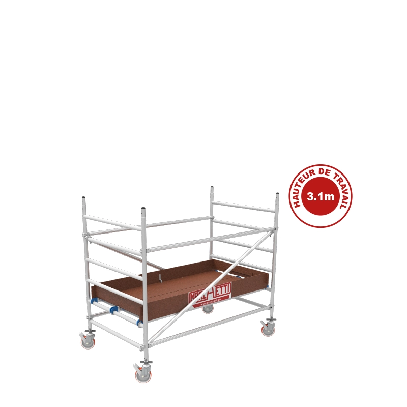 Échafaudage Aluminium Alutower SI 3 Plateforme 1.40×1.80m Échafaudage Aluminium Alutower SI 3 Plateforme 1.40x1.80m