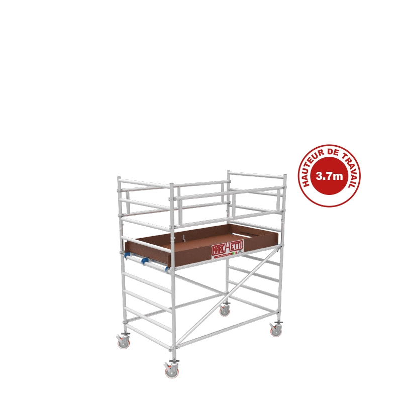 Échafaudage Aluminium Alutower SI 3+ Plateforme 1.40×2.40m Échafaudage Aluminium Alutower SI 3+ Plateforme 1.40x2.40m
