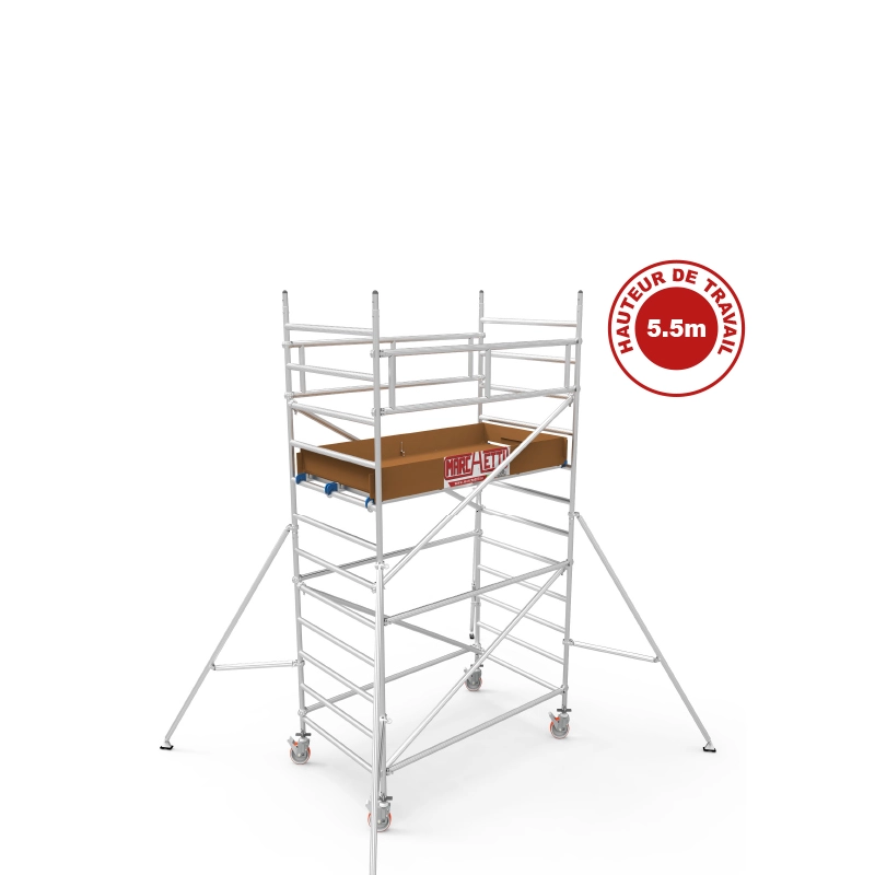 Échafaudage Aluminium Alutower SI 5 Plateforme 1.40×2.40m Échafaudage Aluminium Alutower SI 5 Plateforme 1.40x2.40m