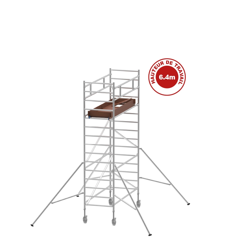 Échafaudage Aluminium Alutower SI 6 Plateforme 1.40×2.40m Échafaudage Aluminium Alutower SI 6 Plateforme 1.40x2.40m