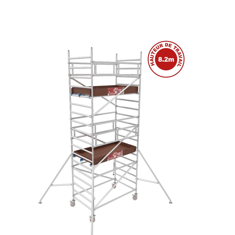 Échafaudage Aluminium Alutower SI 8 Plateforme 1.40×1.80m Échafaudage Aluminium Alutower SI 8 Plateforme 1.40x1.80m