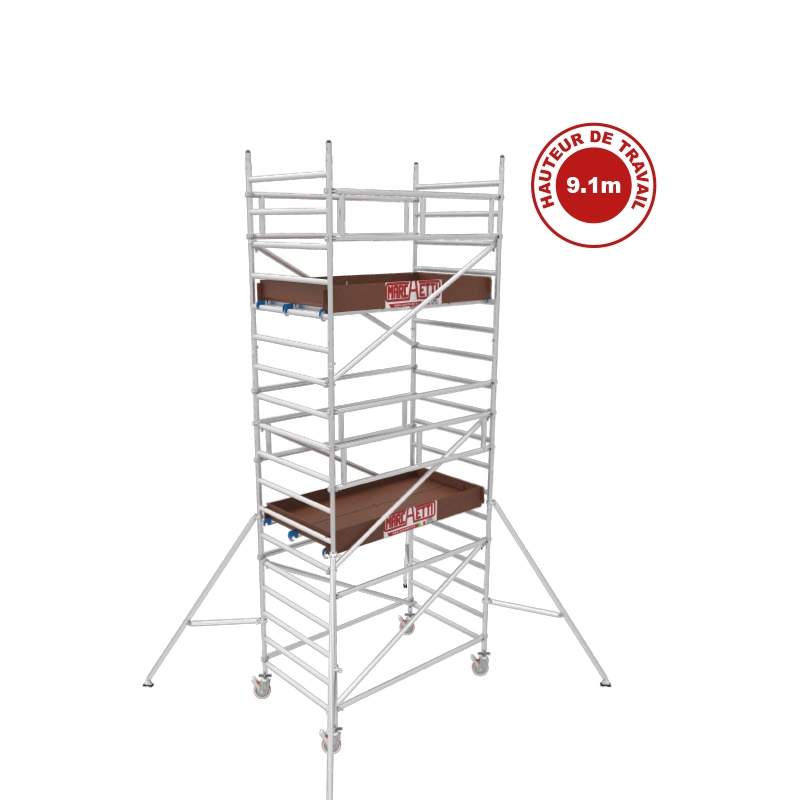 Échafaudage Aluminium Alutower SI 9 Plateforme 1.40×1.80m Échafaudage Aluminium Alutower SI 9 Plateforme 1.40x1.80m
