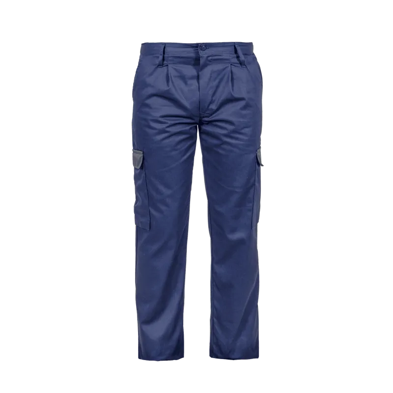 PANTALON DE TRAVAIL BLEU MARINE/NOIR 65/35 POLY/COTON 40 PANTALON DE TRAVAIL BLEU MARINE/NOIR 65/35 POLY/COTON 40