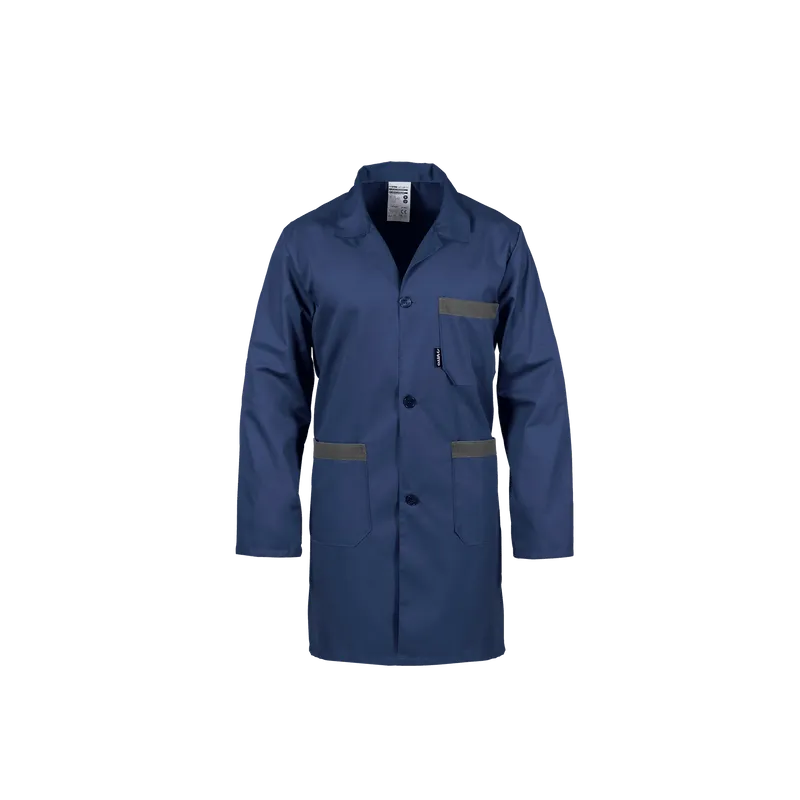 BLOUSE DE TRAVAIL BLEU MARINE/GRIS 65/35 POLY/COTON BLOUSE DE TRAVAIL BLEU MARINE/GRIS 65/35 POLY/COTON