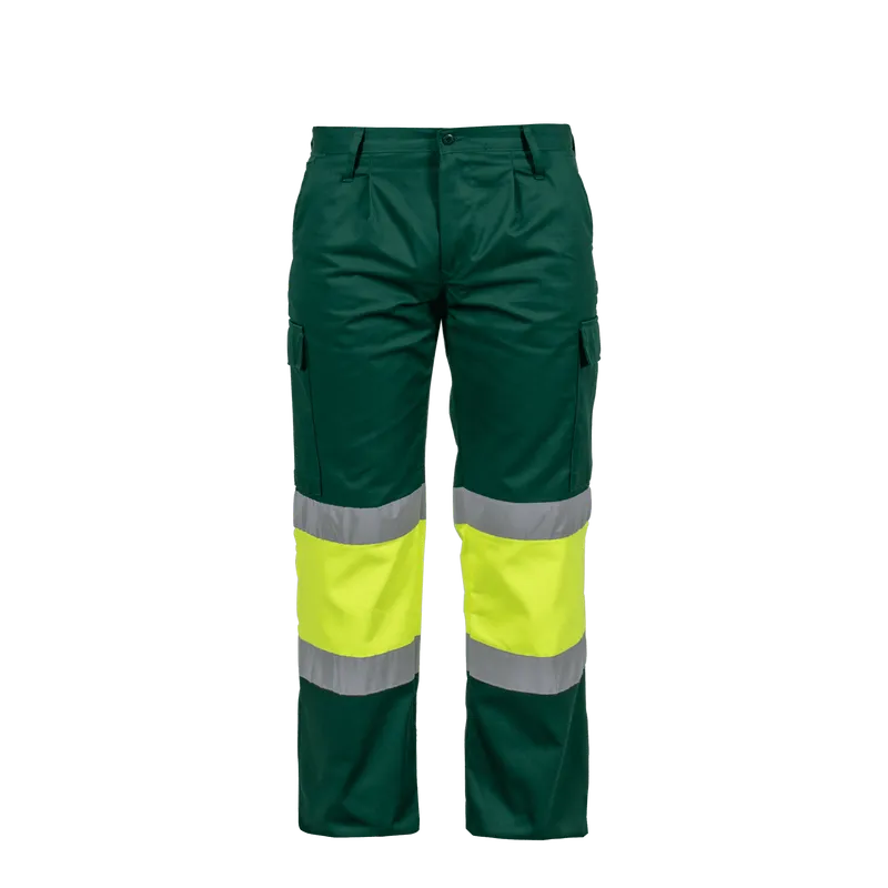 PANTALON DE TRAVAIL HAUTE VISIBILITÉ VERT PANTALON DE TRAVAIL HAUTE VISIBILITÉ VERT