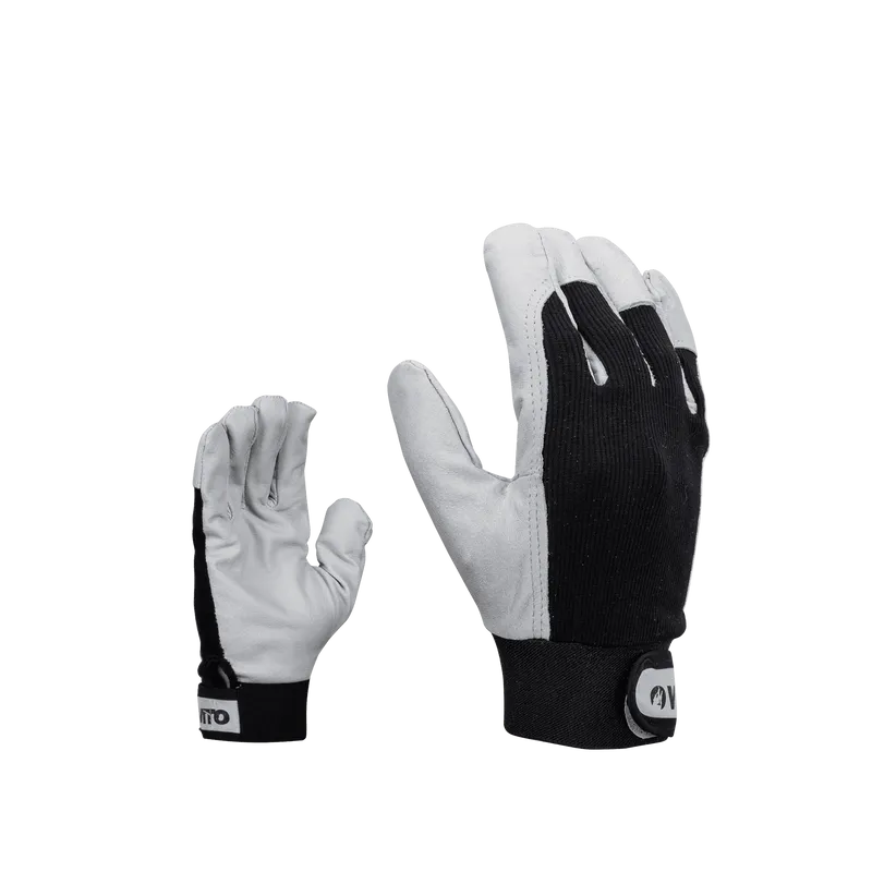 GANTS EN CUIR AVEC SERRAGE À VELCRO GANTS EN CUIR AVEC SERRAGE À VELCRO