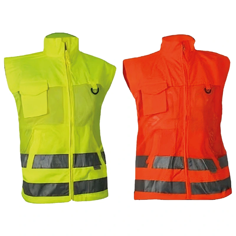 GILET DE CHANTIER AVEC BANDES 3M GILET DE CHANTIER JAUNE AVEC BANDES 3M